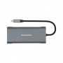 Концентратор PowerPlant USB-C to 2xUSB 3.0, 1xUSB 2.0, 1xType-C (PD), HDMI, SD, RJ45 (CA913497)