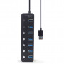 Концентратор Gembird USB 3.0 7 ports (UHB-U3P7P-01)