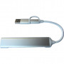 Концентратор Dynamode 5-in-1 USB Type-C/Type-A to 1хUSB3.0, 2xUSB 2.0, card-reader SD/MicroSD (DM-UH-518)