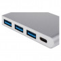 Концентратор Type-C 3.1 to 3xUSB 3.0 + Type-C 10 cm Atcom (12808)