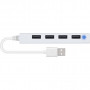 Концентратор Speedlink SNAPPY SLIM USB Hub, 4-Port, USB 2.0, Passive, White (SL-140000-WE)