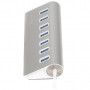 Концентратор Maxxter USB 3.0 Type-A 7 ports silver (HU3A-7P-01)