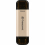 USB флеш накопичувач Transcend 256GB JetFlash 930 Gold-Black USB 3.2/Type-C (TS256GJF930C)