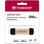 USB флеш накопичувач Transcend 256GB JetFlash 930 Gold-Black USB 3.2/Type-C (TS256GJF930C)