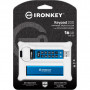 USB флеш накопичувач Kingston 16GB IronKey Keypad 200 Blue USB 3.2 (IKKP200/16GB)