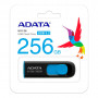 USB флеш накопичувач ADATA 256GB UV128 Black/Blue USB 3.2 (AUV128-256G-RBE)