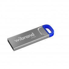 USB флеш накопичувач Wibrand 64GB Falcon Silver-Blue USB 2.0 (WI2.0/FA64U7U)