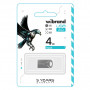 USB флеш накопичувач Wibrand 4GB Hawk Silver USB 2.0 (WI2.0/HA4M1S)