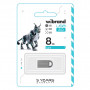 USB флеш накопичувач Wibrand 8GB lynx Silver USB 2.0 (WI2.0/LY8M2S)