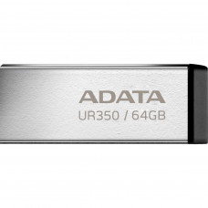 USB флеш накопичувач ADATA 64GB UR350 Silver-Black USB 3.2 (UR350-64G-RSR/BK)