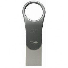 USB флеш накопичувач Silicon Power 32GB Mobile C80 Silver USB 3.2 (SP032GBUC3C80V1S)