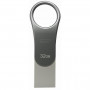 USB флеш накопичувач Silicon Power 32GB Mobile C80 Silver USB 3.2 (SP032GBUC3C80V1S)