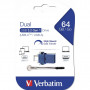 USB флеш накопичувач Verbatim 64GB Dual USB Drive USB 3.0/Type-C (49967)