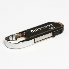 USB флеш накопичувач Mibrand 16GB Aligator Black USB 2.0 (MI2.0/AL16U7B)