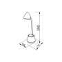 Настільна лампа Philips LED Reading Desk lamp Hat 4.5W, 3000/4000/5700K, 1800mAh (Lithium battery), білий (929003241007)