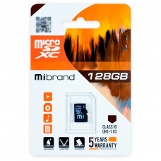 Карта пам'яті Mibrand 128GB microSDXC UHS-I U3 (MICDHU3/128GB)