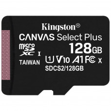 Карта пам'яті Kingston 128GB microSDXC Class 10 Canvas Select Plus 100R A1 (SDCS2/128GBSP)