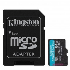 Карта пам'яті Kingston 64GB microSDXC class 10 UHS-I U3 A2 Canvas Go Plus (SDCG3/64GB)