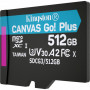 Карта пам'яті Kingston 512GB microSDXC class 10 UHS-I/U3 Canvas Go Plus (SDCG3/512GBSP)