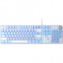 Клавіатура Aula F2088 Pro Mechanical White/Violet + 9 Purple keys KRGD Blue USB UA (6948391234915)