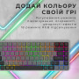 Клавіатура GamePro MK230R Red Swich Low Profile RGB Wireless/Bluetooth/USB Dark Gray (MK230R)