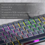 Клавіатура GamePro MK141R Red Swich Low Profile RGB USB Dark Gray (MK141R)