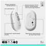 Мишка Logitech POP Mouse With Emoji Bluetooth Off-White (910-007411)