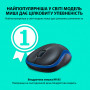 Мишка Logitech M185 blue (910-002239)