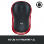 Мишка Logitech M185 red (910-002240)