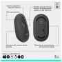 Комплект Logitech POP Icon Combo Bluetooth UA Graphite (920-013156)