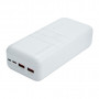 Батарея універсальна XO 30000mAh, PD/20W, QC3.0/22.5W, Input(Type-C,MicroUSB), Output(2*USB,Type-C), White (XO-PR189W / 29188)