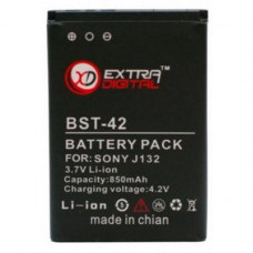 Акумуляторна батарея Extradigital Sony Ericsson BST-42 (850 mAh) (DV00DV6076)