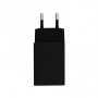 Зарядний пристрій ColorWay 1USB Quick Charge 3.0 (18W) black + cable Type C (CW-CHS013QCC-BK)