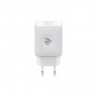 Зарядний пристрій 2E Wall Charger Dual USB-A 2.4A + cable USB-C White (2E-WC1USB2.1A-CC)