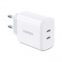 Зарядний пристрій Ugreen 2xUSB 40W PD (2xType-C) PD CD243 White (10343)