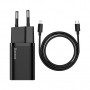 Зарядний пристрій Baseus Super Si 1C 20W With Cable Type-C/iP Black (TZCCSUP-B01)