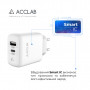 Зарядний пристрій ACCLAB AL-TC220 (1xUSB, 1xType-C) (1283126556494)