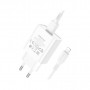 Зарядний пристрій BOROFONE BA74A Aspirer single port charger set(iP) White (BA74ALW)