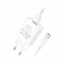 Зарядний пристрій BOROFONE BA74A Aspirer single port charger set(Type-C) White (BA74ACW)