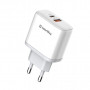 Зарядний пристрій ColorWay Power Delivery Port PPS USB (Type-C PD+ USB QC3.0) (45W) white (CW-CHS042PD-WT)