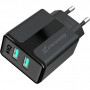 Зарядний пристрій Grand-X 5V 2,4A USB Black (CH-15B)