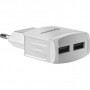 Зарядний пристрій Defender EPA-13 white, 2xUSB, 5V / 2.1A (83841)