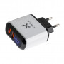 Зарядний пристрій Vinga 2 Port QC3.0 Display Wall Charger (VWCQAADW)