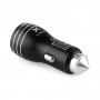 Зарядний пристрій Vinga Dual USB Car Charger aluminium 15.5W Max (VCCAABK)