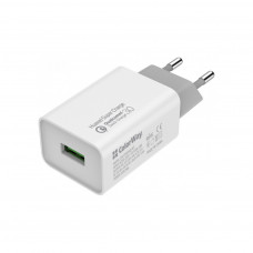 Зарядний пристрій ColorWay 1USB Huawei Super Charge/Quick Charge 3.0, 4A (20W) (CW-CHS014Q-WT)