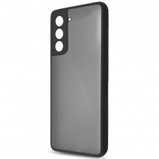 Чохол до мобільного телефона MakeFuture Samsung S21 FE Frame (Matte PC+TPU) Black (MCMF-SS21FEBK)