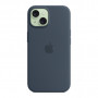 Чохол до мобільного телефона Apple iPhone 15 Silicone Case with MagSafe Storm Blue (MT0N3ZM/A)