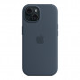 Чохол до мобільного телефона Apple iPhone 15 Silicone Case with MagSafe Storm Blue (MT0N3ZM/A)