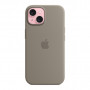 Чохол до мобільного телефона Apple iPhone 15 Silicone Case with MagSafe Clay (MT0Q3ZM/A)