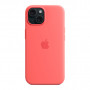 Чохол до мобільного телефона Apple iPhone 15 Silicone Case with MagSafe Guava (MT0V3ZM/A)